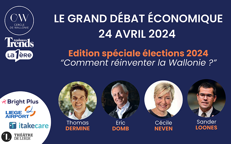 «Comment réinventer la Wallonie ?» :<br>l’UWE participe au Grand Débat Économique du Cercle de Wallonie